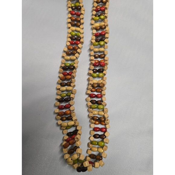 Handcrafted Multicolor Beaded Purse crossbody boho unique beachcore nautical - Picture 7 of 8